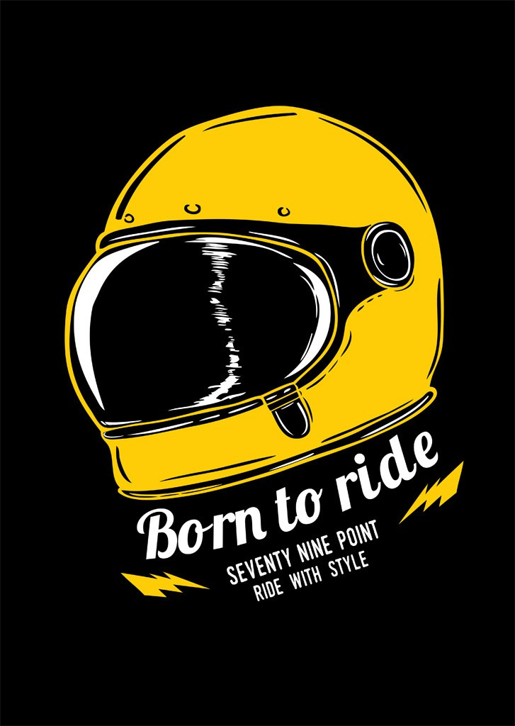 Plakat 79 Point Born To Ride