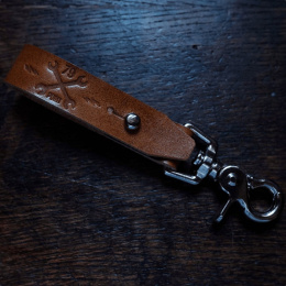 79 Point X Dowgird Leather Goods Keychain Clasp - Brown