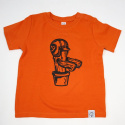 koszulka motocyklowa dziecięca pomarańczowa Cactus Rider