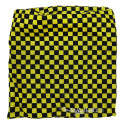 komin motocyklowy w szachownicę Yellow Flag