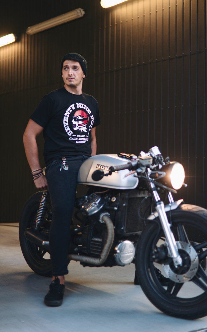 koszulka motocyklowa czarna happy rider